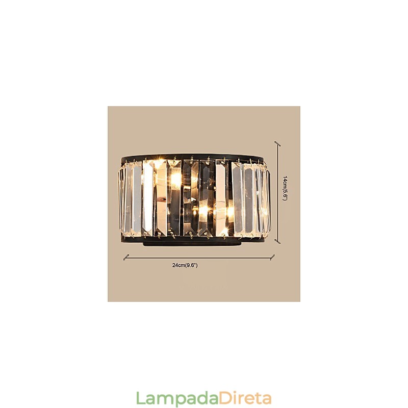 Arandelas de parede com luz ambiente Luminária de parede