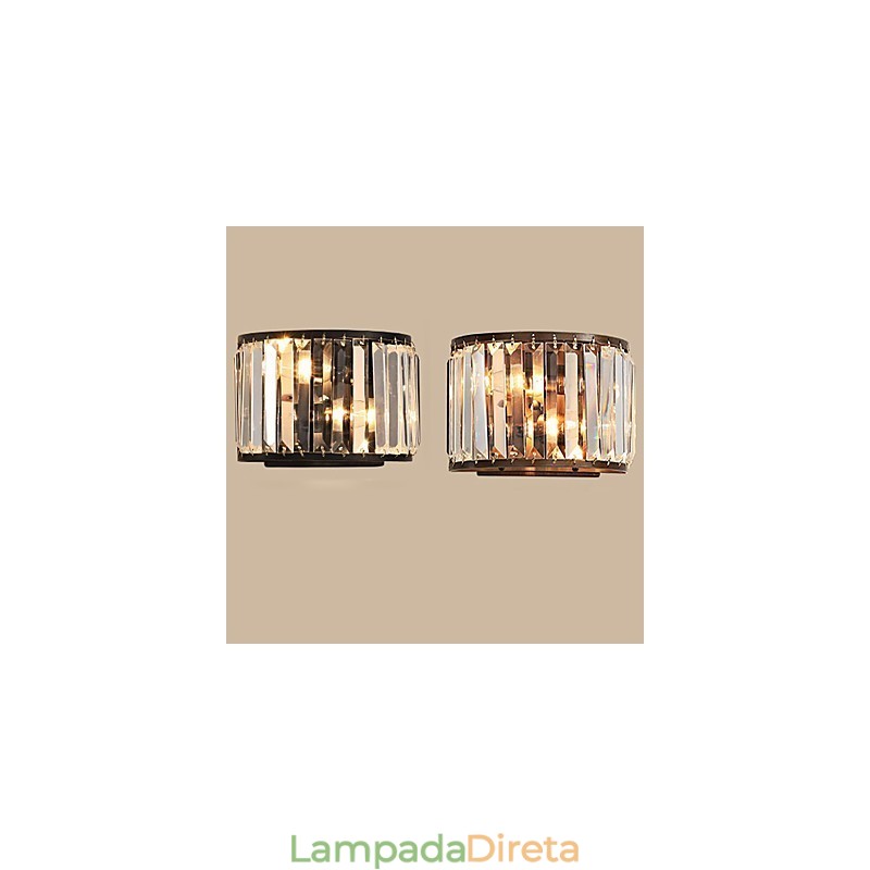 Arandelas de parede com luz ambiente Luminária de parede
