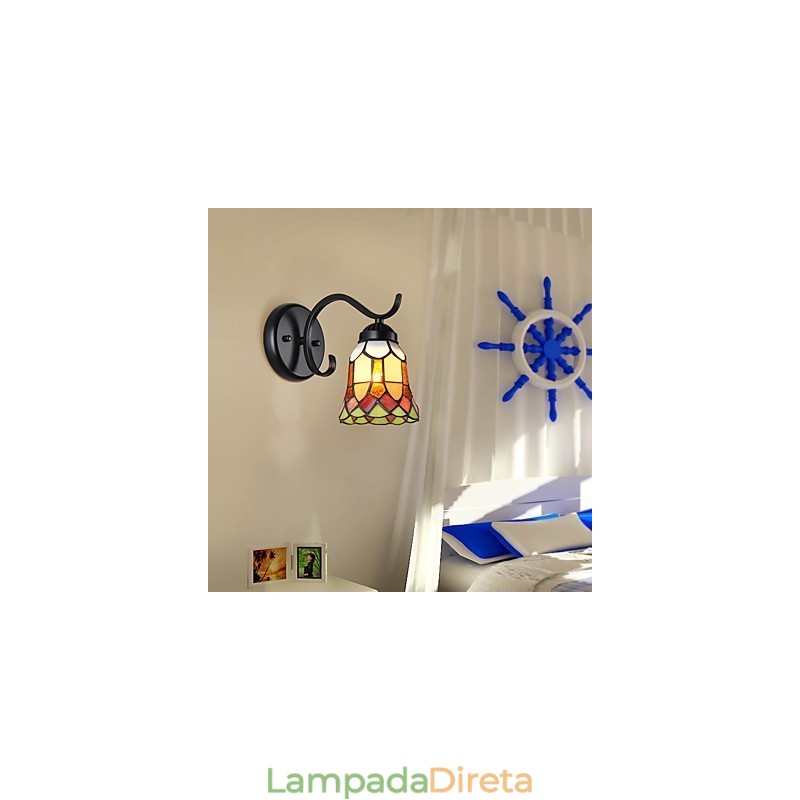 Pintura rústica de chalé para arandelas de parede downlight
