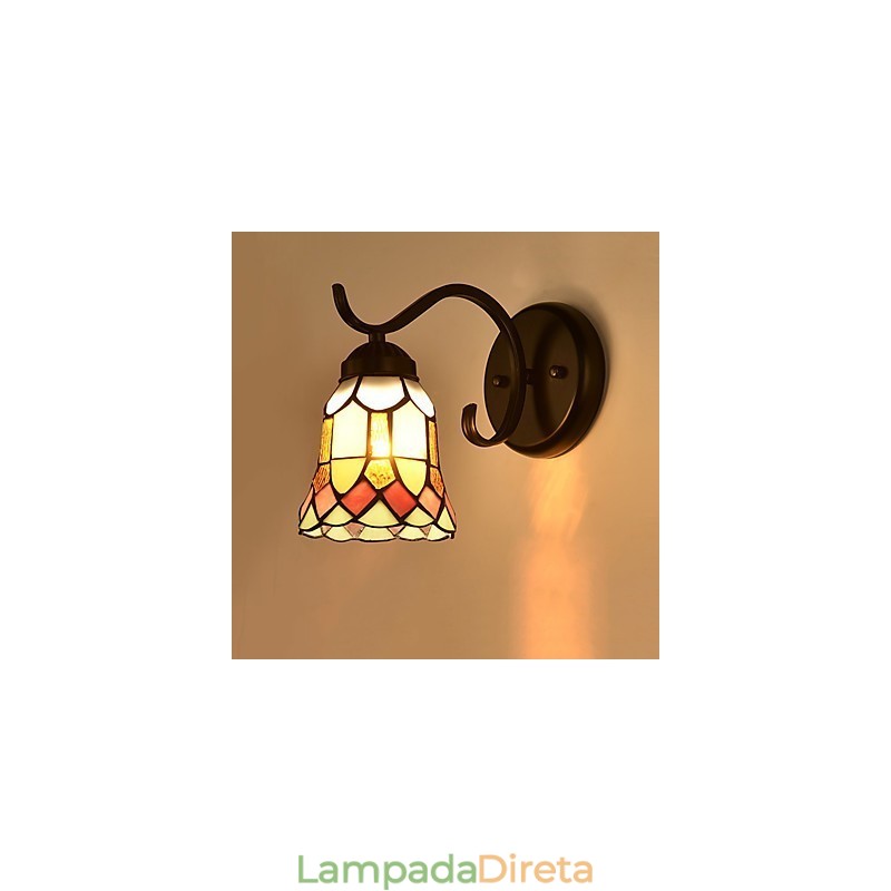Pintura rústica de chalé para arandelas de parede downlight