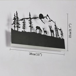 Recurso integrado para arandelas de parede com luz ambiente