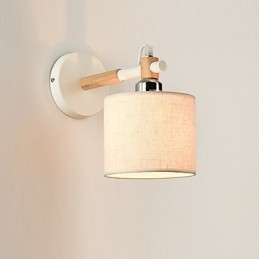Aplique de parede de tecido moderno e contemporâneo com luz ambiente