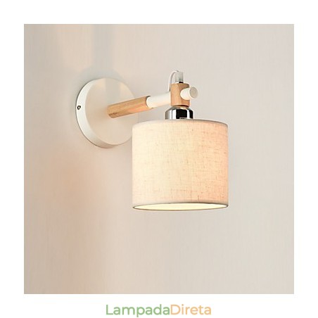 Aplique de parede de tecido moderno e contemporâneo com luz ambiente Aplique de parede de tecido moderno e contemporâneo com luz ambiente