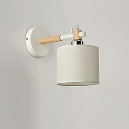 Aplique de parede de tecido moderno e contemporâneo com luz ambiente