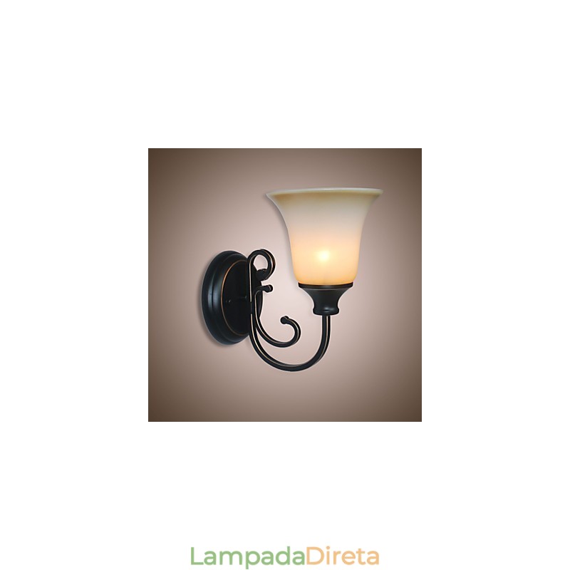 Luminária de parede antiga Luminária de cabeceira para quarto Luminária de parede para corredor e escada Luminária de parede retrô para sala de estar