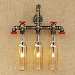Vintage Country Antique Bronze Feature Arandelas de parede com luz ambiente Luminária de parede