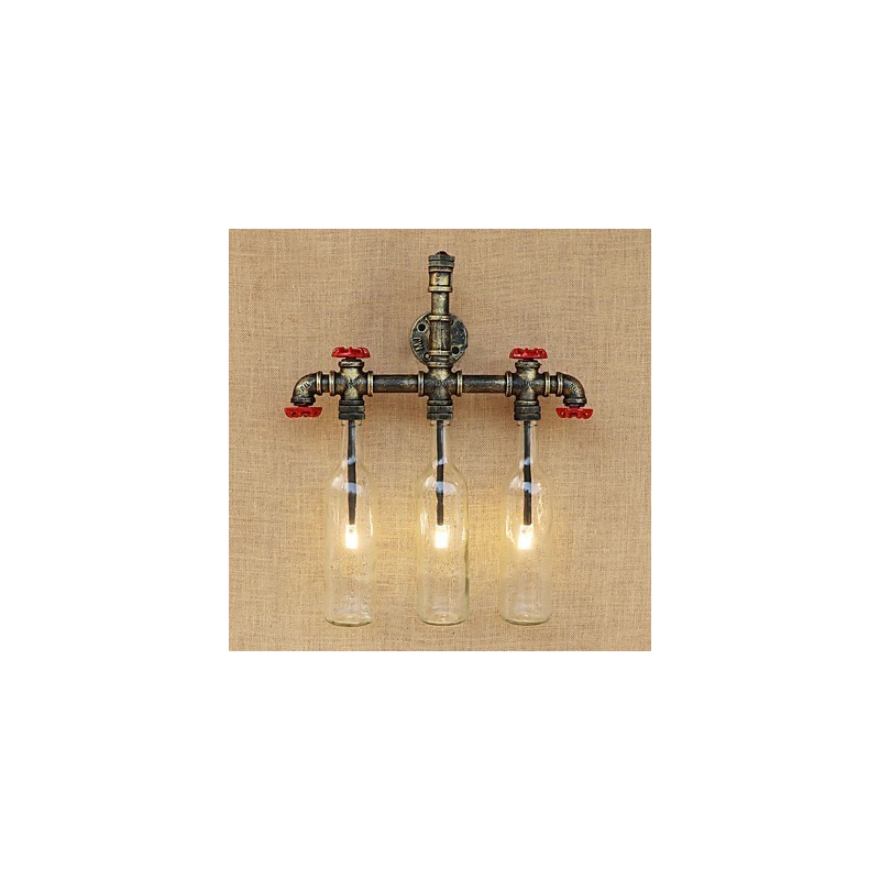 Vintage Country Antique Bronze Feature Arandelas de parede com luz ambiente Luminária de parede