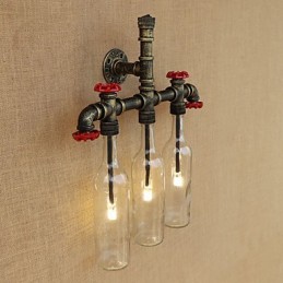 Vintage Country Antique Bronze Feature Arandelas de parede com luz ambiente Luminária de parede