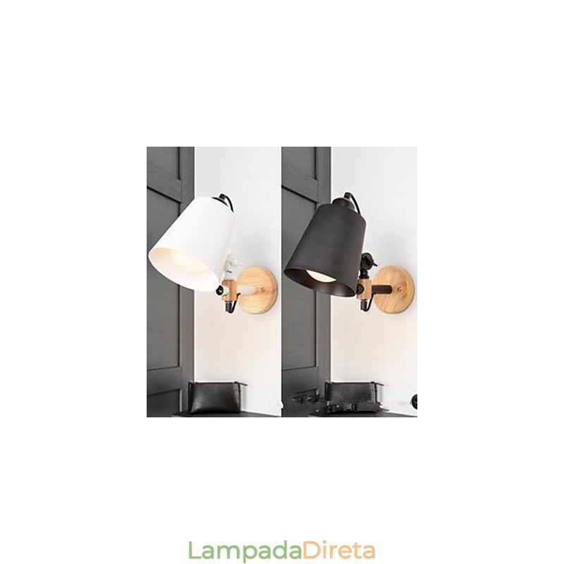 Luminária de parede nórdica Luminária de cabeça para quarto Varanda Escada Corredor Luminária de parede para corredor