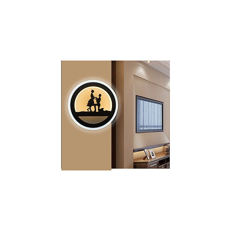 Luminária de cabeceira para decoração de quarto, luminária criativa para sala de estar, lâmpada de corredor, luminária de parede moderna e minimalista