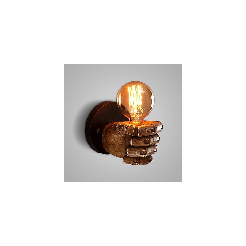 Luminária de parede industrial loft Cafe Luminária de parede de resina Lodge Antique Vintage Retro Pintura Recurso para estilo mini Arandelas de parede de luz ambiente Luminária de parede