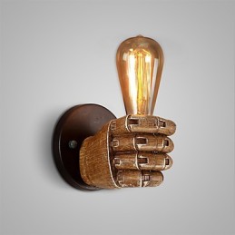 Luminária de parede industrial loft Cafe Luminária de parede de resina Lodge Antique Vintage Retro Pintura Recurso para estilo mini Arandelas de parede de luz ambiente Luminária de parede