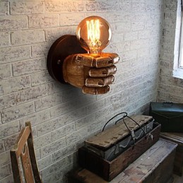Luminária de parede industrial loft Cafe Luminária de parede de resina Lodge Antique Vintage Retro Pintura Recurso para estilo mini Arandelas de parede de luz ambiente Luminária de parede