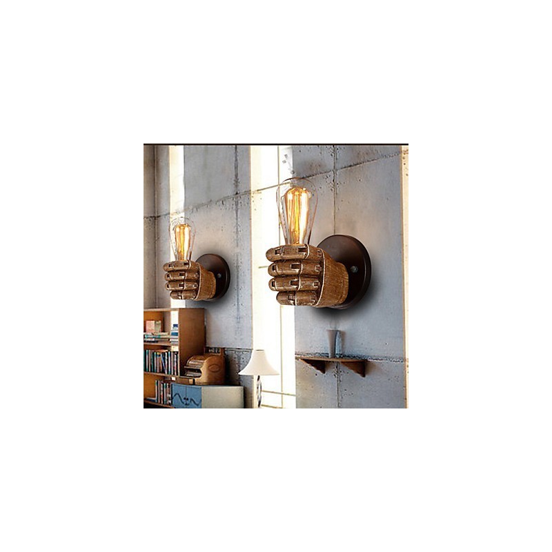 Luminária de parede industrial loft Cafe Luminária de parede de resina Lodge Antique Vintage Retro Pintura Recurso para estilo mini Arandelas de parede de luz ambiente Luminária de parede