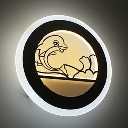 Luminária de parede moderna e minimalista para quarto, luminária de cabeceira criativa para crianças, luminária de parede com personalidade, lâmpada de escada acrílica