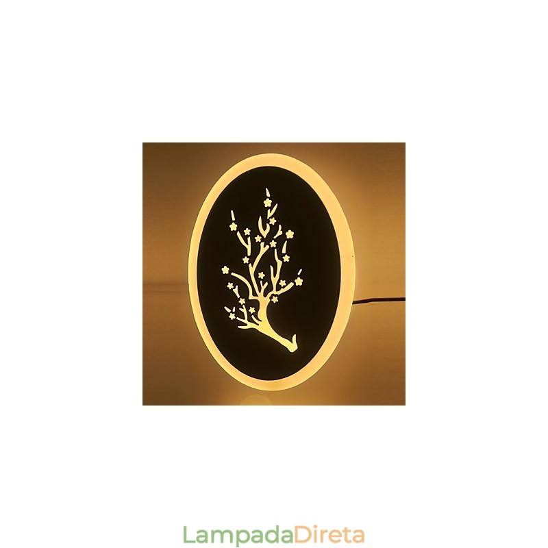 Plum Carved Acrylic Scrub Wall Light Lâmpada de cabeceira redonda Luzes de corredor Branco quente AC220V