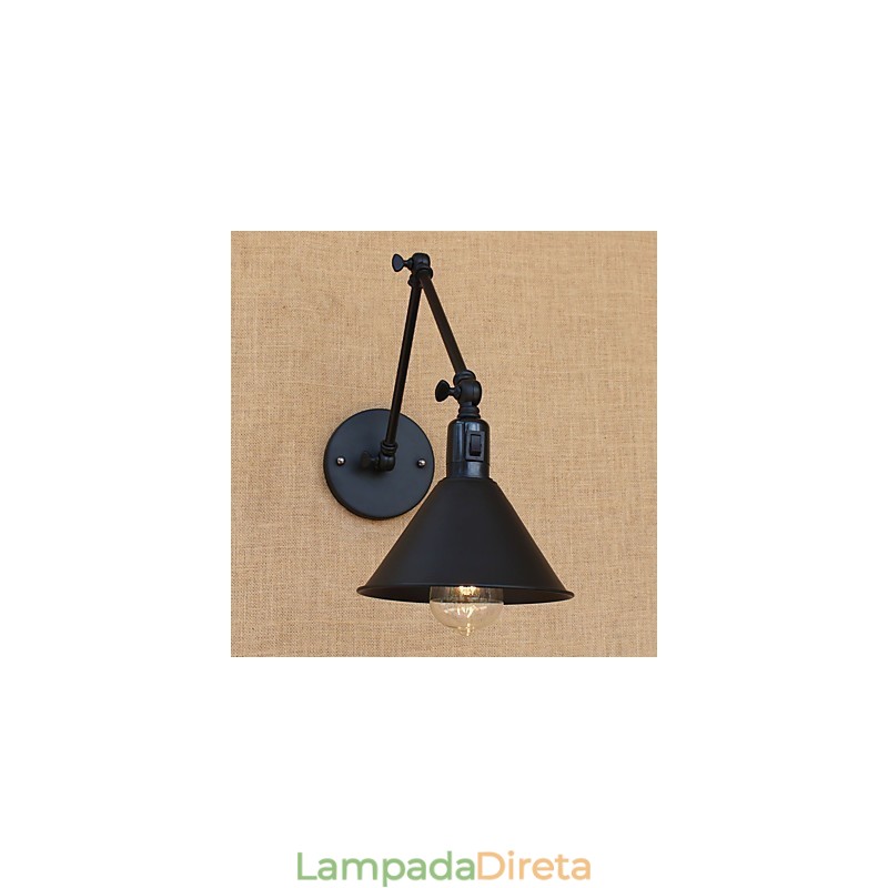 Recurso de pintura retrô country para braço oscilante estilo mini proteção ocular downlight luzes de braço oscilante