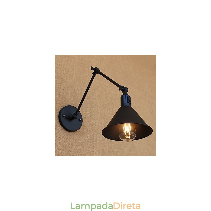 Recurso de pintura retrô country para braço oscilante estilo mini proteção ocular downlight luzes de braço oscilante