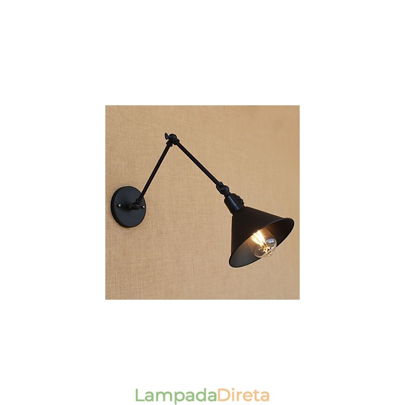 Recurso de pintura retrô country para braço oscilante estilo mini proteção ocular downlight luzes de braço oscilante