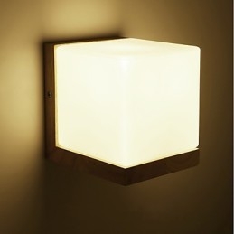 Novidade Country Feature para Mini Estilo Proteção para os olhos Luz ambiente Arandelas de cabeceira Luz noturna Criativa Varanda Lâmpada de parede