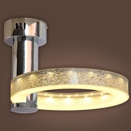 Lustre de acrílico prateado (acabamento cromado)