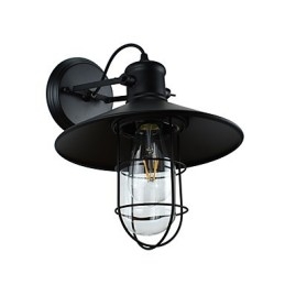 Luminária de parede Arandelas de parede Luminária de parede Lâmpada sabre de luz preta muda na parede