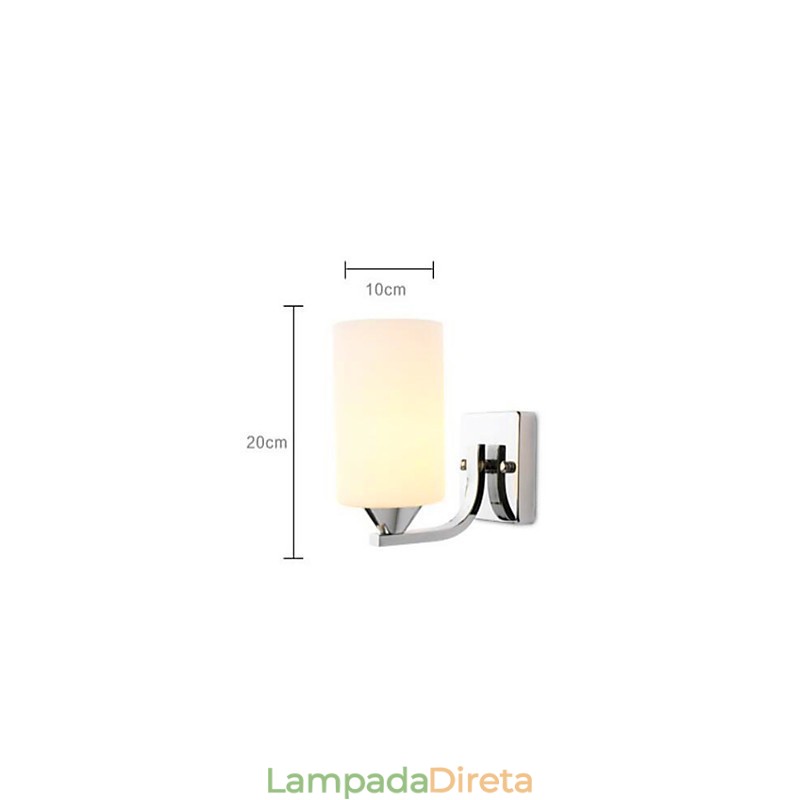 Luminária de parede simples e aconchegante para sala de estar, quarto, corredor, varanda