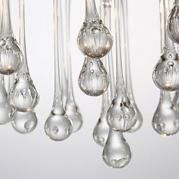 Luminária de Teto Moderna Cristal 4 Luzes