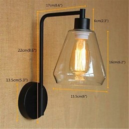 Recurso de acabamento em óxido preto rústico para braço articulado para luz ambiente