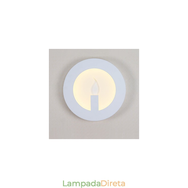 Pintura contemporânea moderna integrada para arandelas de parede com luz ambiente