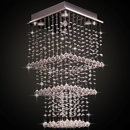 Moderno Contemporâneo Cristal Metal Galvanizado Montagem Embutida