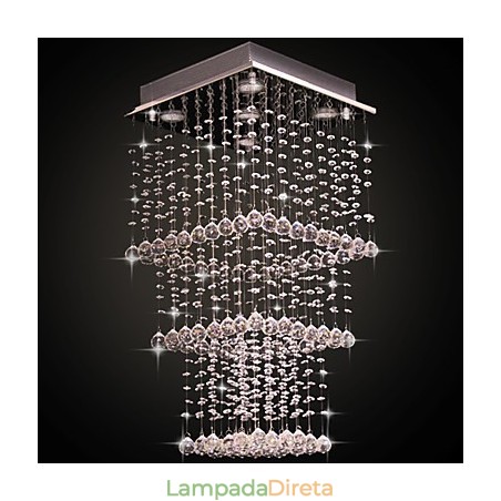 Moderno Contemporâneo Cristal Metal Galvanizado Montagem Embutida Moderno Contemporâneo Cristal Metal Galvanizado Montagem Embutida