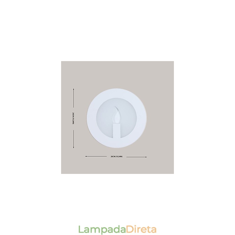 Pintura contemporânea moderna integrada para arandelas de parede com luz ambiente