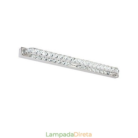 Lâmpada de espelho longa de alta qualidade, luzes de banheiro, metal e cristal, luz de parede Lâmpada de espelho longa de alta qualidade, luzes de banheiro, metal e cristal, luz de parede