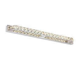 Lâmpada de espelho longa de alta qualidade, luzes de banheiro, metal e cristal, luz de parede