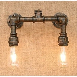 Pintura rústica de chalé country para arandelas de parede com luz ambiente