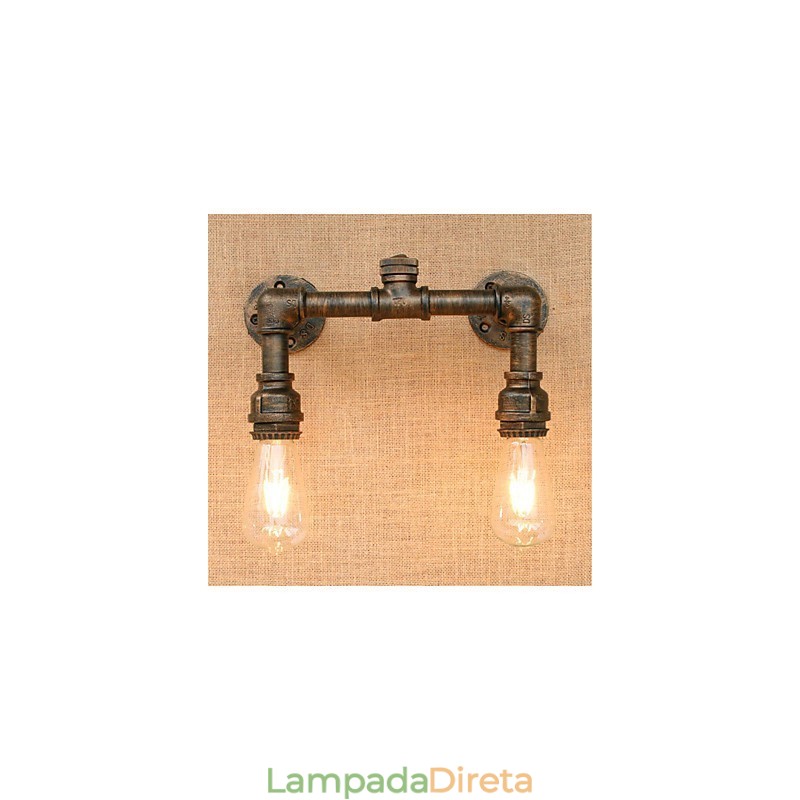 Pintura rústica de chalé country para arandelas de parede com luz ambiente