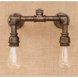 Pintura rústica de chalé country para arandelas de parede com luz ambiente