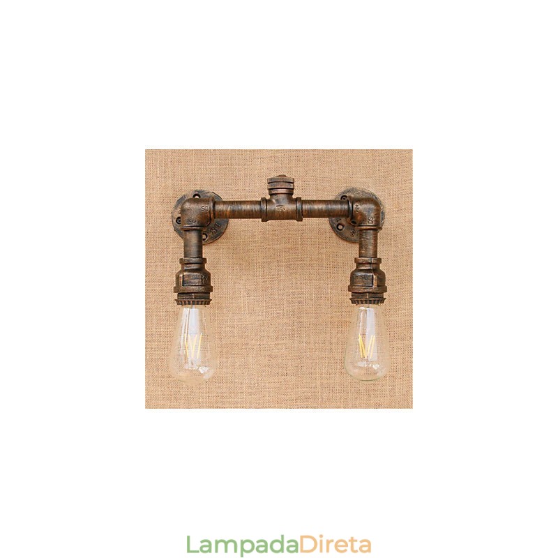 Pintura rústica de chalé country para arandelas de parede com luz ambiente