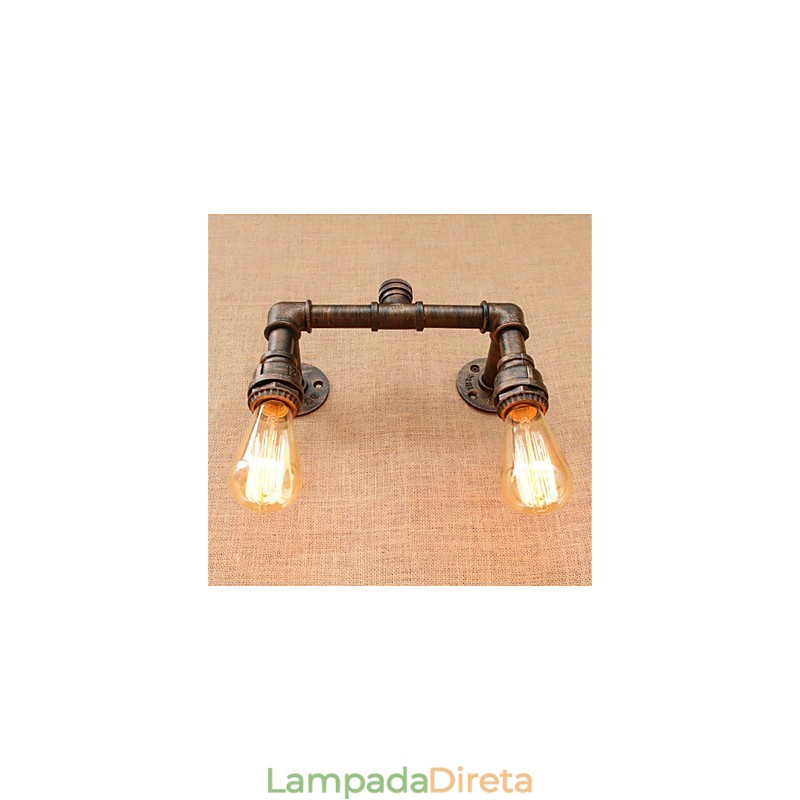 Pintura rústica de chalé country para arandelas de parede com luz ambiente