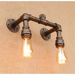 Pintura rústica de chalé country para arandelas de parede com luz ambiente