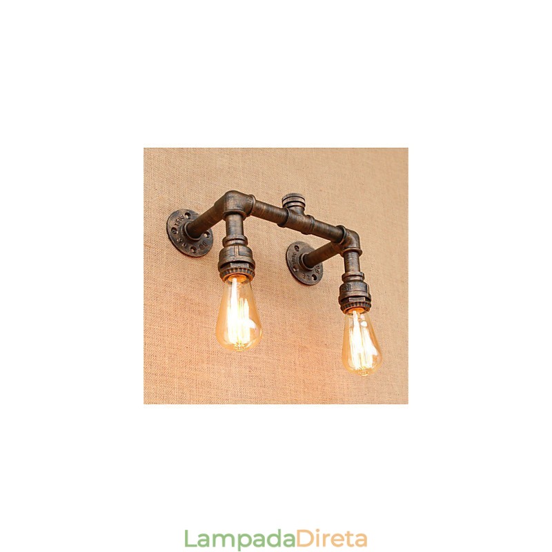 Pintura rústica de chalé country para arandelas de parede com luz ambiente