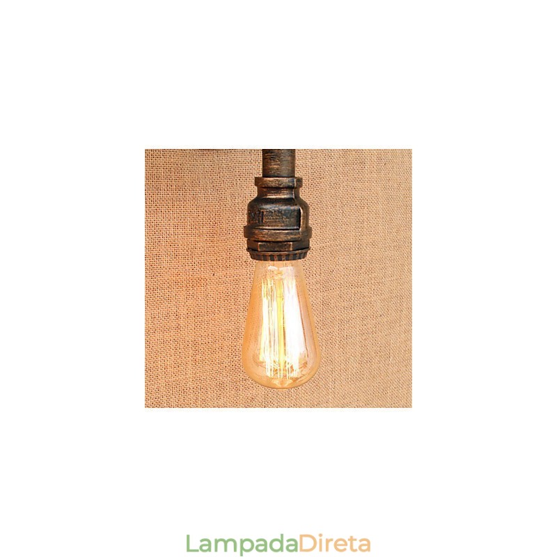 Pintura rústica de chalé country para arandelas de parede com luz ambiente