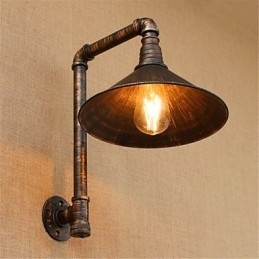 Luminária de parede rústica estilo country antique brass para iluminação ambiente