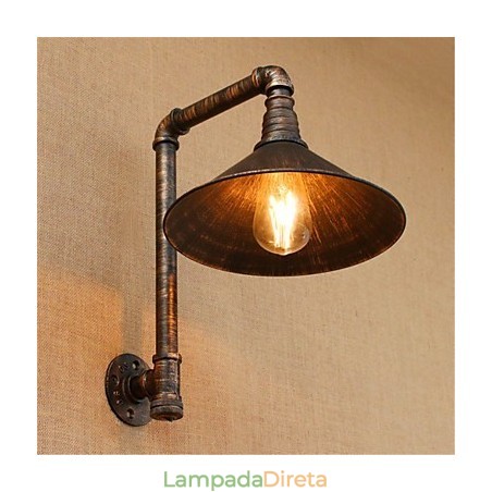 Luminária de parede rústica estilo country antique brass para iluminação ambiente Luminária de parede rústica estilo country antique brass para iluminação ambiente