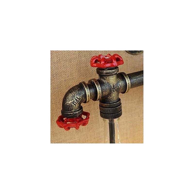 Interruptor de vento industrial retrô Garrafa de água Lâmpada de parede Luz de parede Âmbar