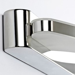 Iluminação de banheiro super longa e moderna, luminária de parede de metal contemporânea