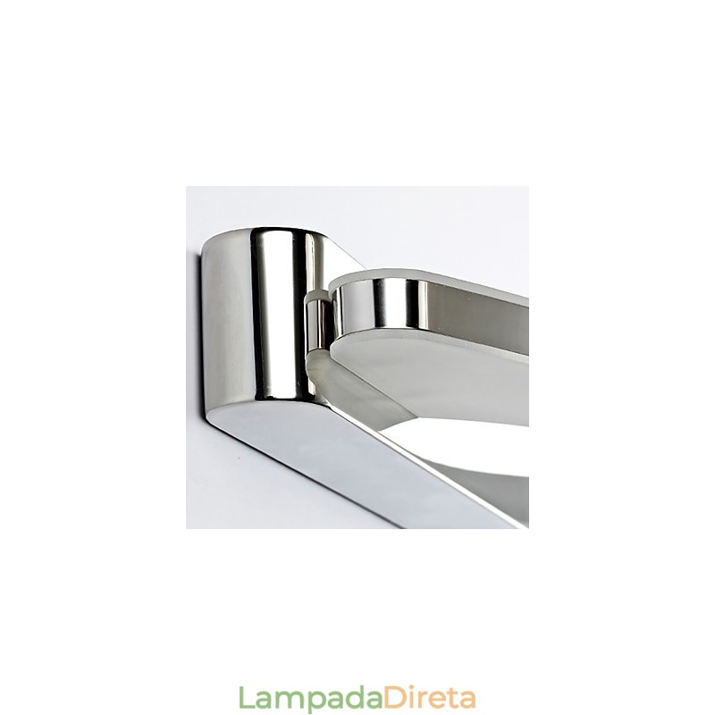 Iluminação de banheiro super longa e moderna, luminária de parede de metal contemporânea