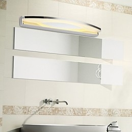 Iluminação de banheiro super longa e moderna, luminária de parede de metal contemporânea