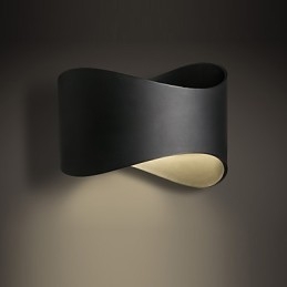 Acabamento em óxido preto contemporâneo moderno para arandelas de parede estilo mini com luz ambiente